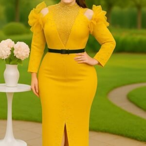 Vestido Glamour Amarelo